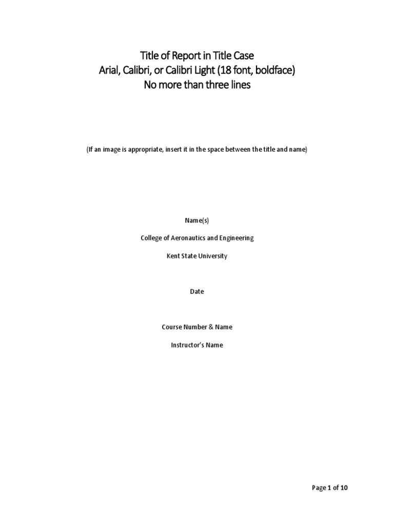 Title of Report in Title Case Arial, Calibri, or Calibri Light (18 Font ...
