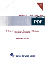 Custos de intermediação financeira em Cabo Verde: identificação dos principais fatores determinantes