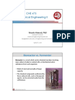 CHE 475 Biochemical Engineering II: Bioreactor vs. Fermenter