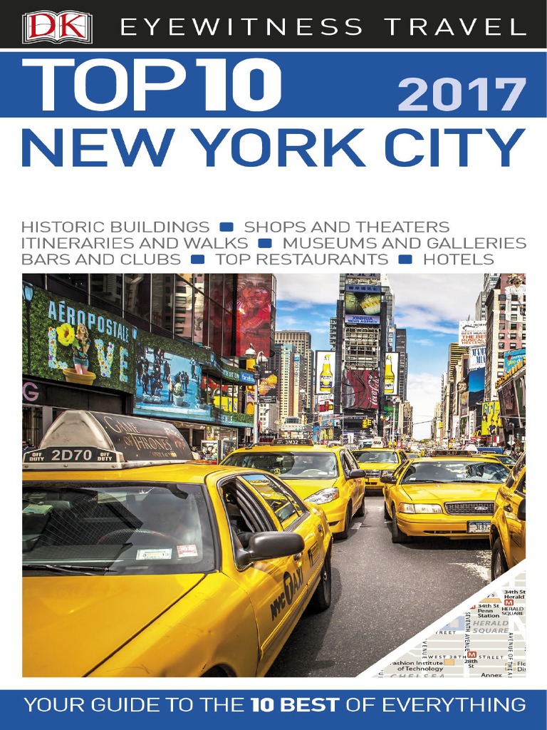 DK Eyewitness Top 10 Travel Guide - New York City 2017 (2016) PDF, PDF, New York City