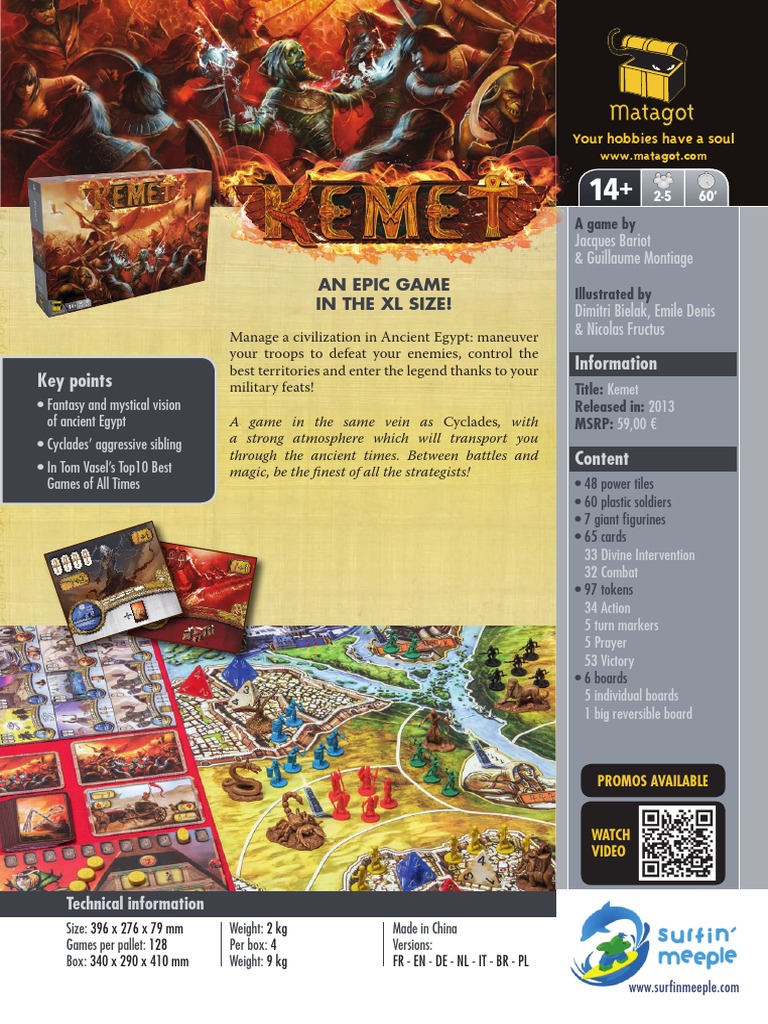 Kemet: Epic Ancient Egypt Strategy Game | PDF | Military | Leisure