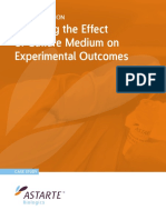 Effect of Culture Medium On Experimental Outcomes