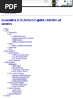 Association of Reformed Baptist Churches of America 80 in 2013