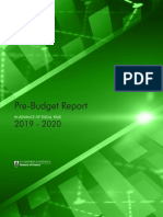 Final - Pre Budget Report - 2019-2020 RR - F PDF