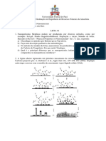 Lista de Exercicio - Nanomateriais