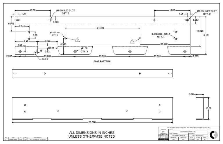 All Dimensions in Inches Unless Otherwise Noted: 19.05 MM QTY. 2 | PDF