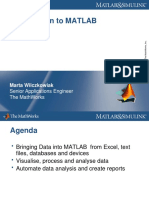 Introduction To MATLAB: Marta Wilczkowiak