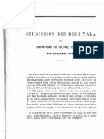 Soumission Des Beni-Yala Et Opérations Du Colonel Canrobert en Juillet 1849 Revue Africaine - Bulletin de La Société Historique Algérienne PDF