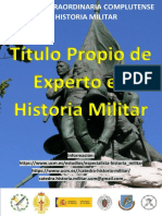 Título Propio Historia Militar UCM. Información