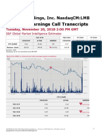 Limbach Holdings, Inc., Q3 2018 Earnings Call, Nov 20, 2018