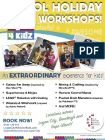 AUS School Holiday Workshops