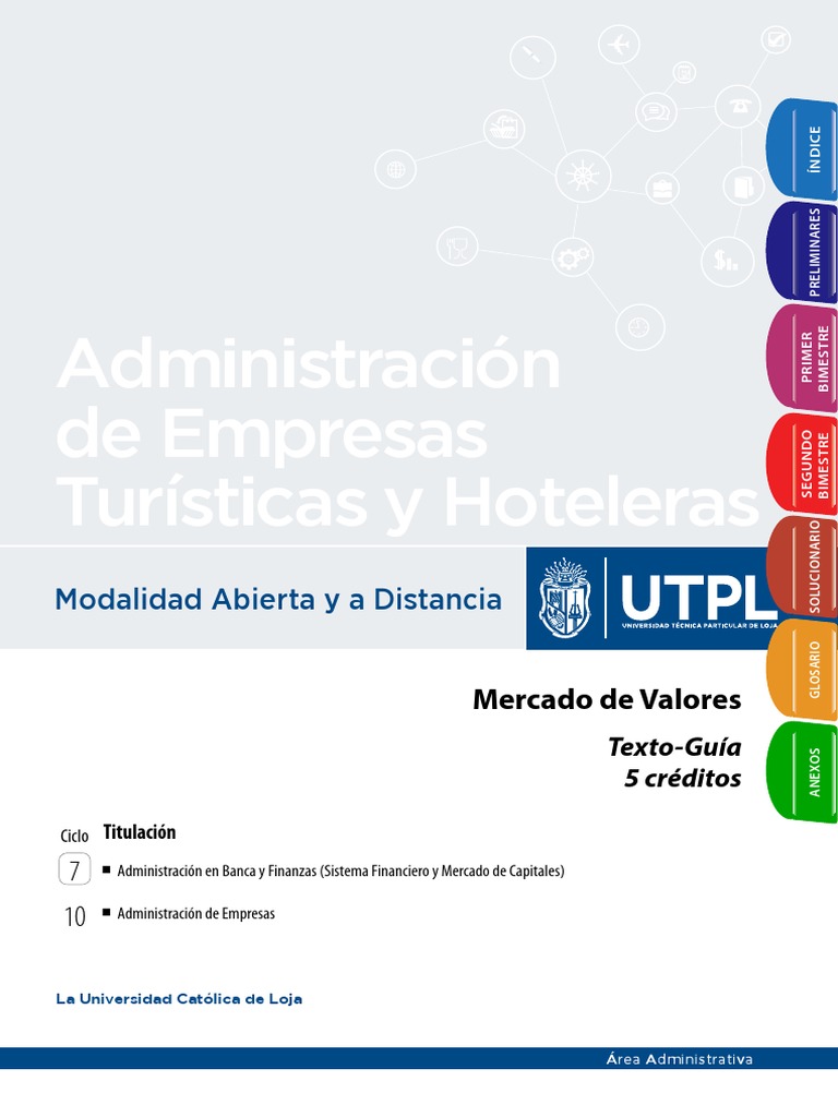 Guía del Mercado de Valores UTPL | PDF | Bolsa | Bolsa de Valores
