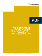 Overview and Performance of The Lebanese Economy in 2016