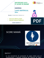 Claves Obstetricas MSP, Score MAMA 