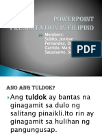 Powerpoint Presentation in Filipino