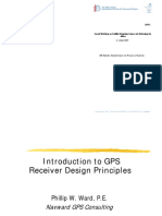 6 - 23 April 2010: GPS Receivers, Receiver Signals and Principals of Operation