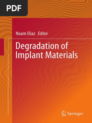 6 Degradation Of Implant Materials Pdf Redox Corrosion
