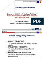 Malaysia Energy Situation