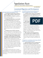 UN Population Facts - Health Workers, International Migration and Development