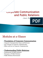 Corporate Communication and Public Relations