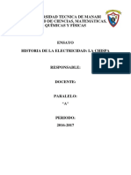 Historia de La Electricidad Fisica