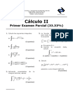 Cálculo II: Primer Examen Parcial (33.33%)