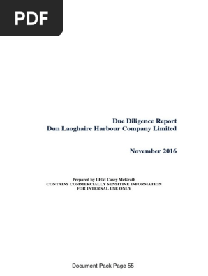 Due Diligence Report Dun Laoghaire Harbour Company Limited