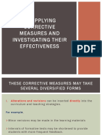 Iii. Applying Corrective Measures and Investigating Their Effectiveness
