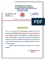 Dr. Subodh K. Jain: Certificate