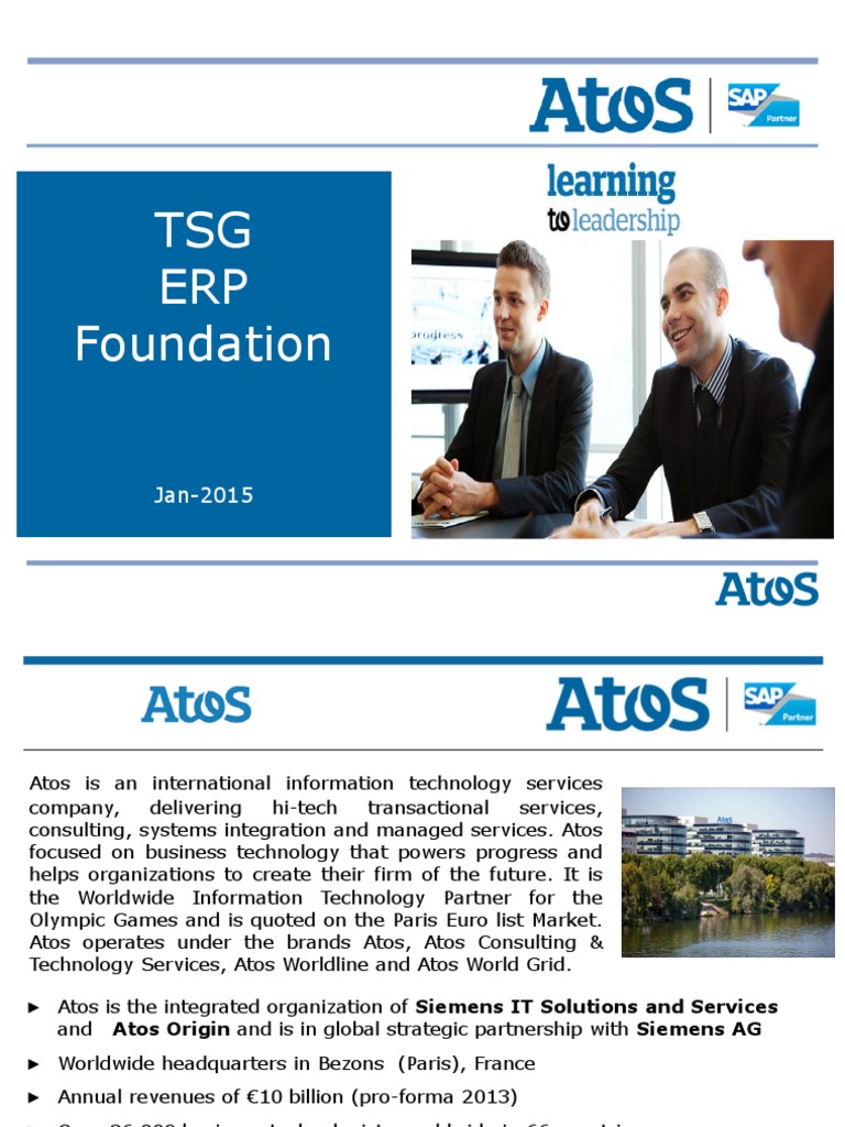 Atos SAP Training Overview and Benefits | PDF | Enterprise Resource ...
