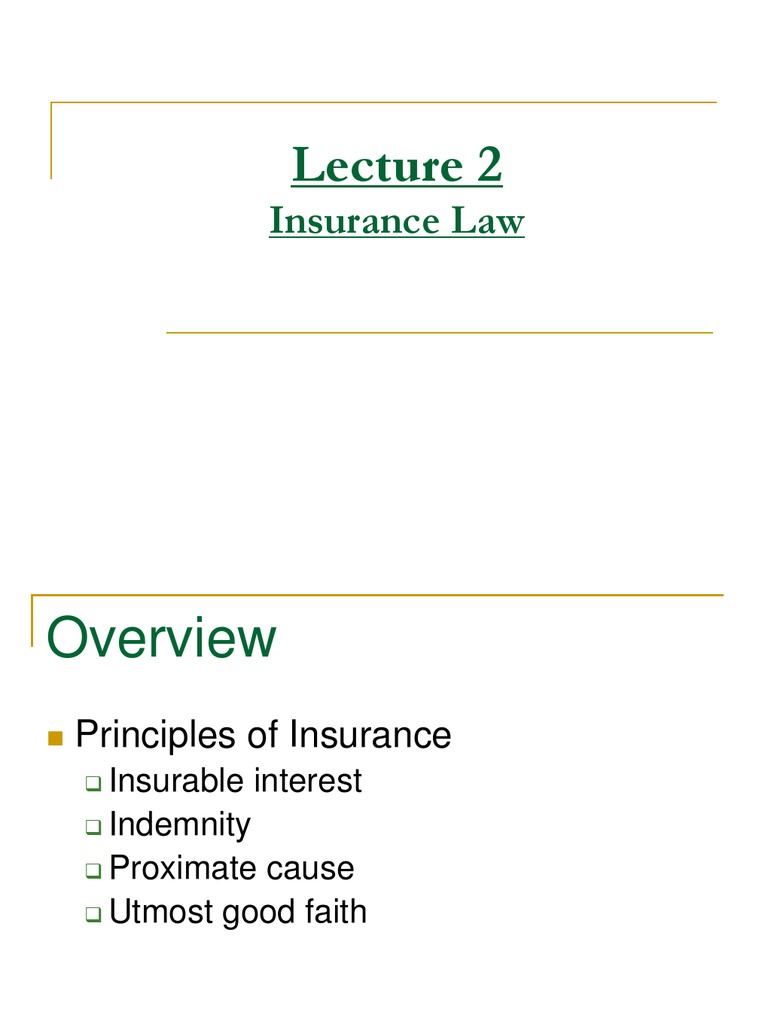 Insurance Ppt Indemnity Insurance