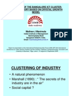 Evolution of The Bangalore ICT Cluster - Manimala - 26SEP