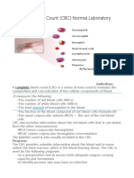 Complete Blood Count (CBC) Normal Laboratory Study Values: Definition