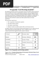Mechanical Engineering Drawing Symbols | PDF