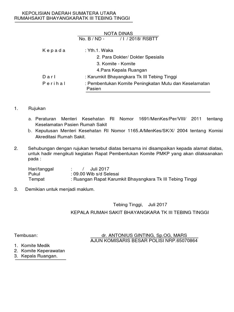 Undangan Rapat Pmkp 2018