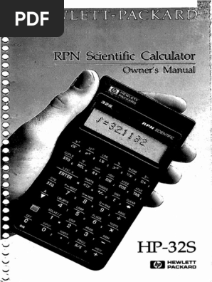 Hp32s Pdf Exponentiation Statistics