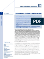 Turbulence in The Steel Market: July 29, 2010