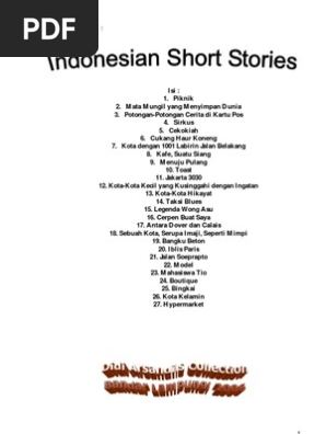 Kumpulan Cerpen Indonesia