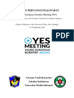 Young European Scientist Meeting 2018: Laporan Pertanggungjawaban