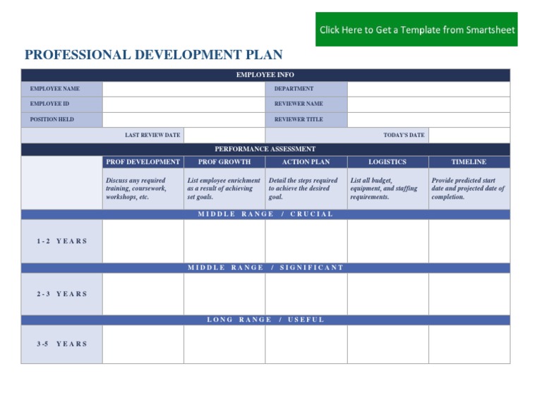 Employee Development Plan Template | PDF | Business