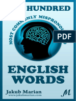 100 Most Commonly Mispronounced English Words