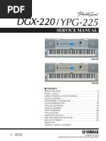 Yamaha DGX220 - YPG225 - E Service Manual PDF