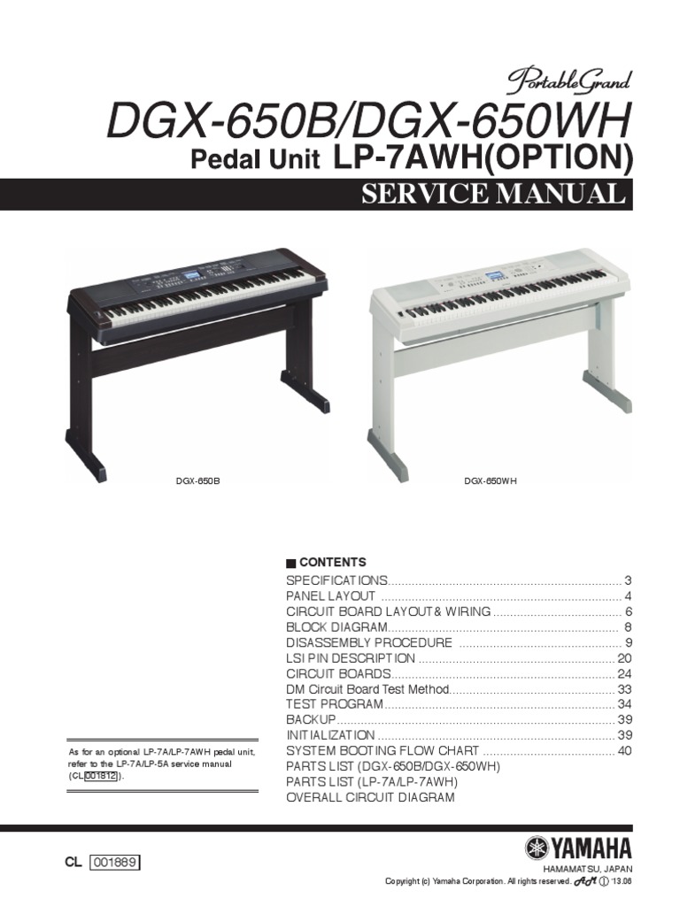 Yamaha Dgx 620 Ypg 625 Design Electronics Free 30day Trial Scribd