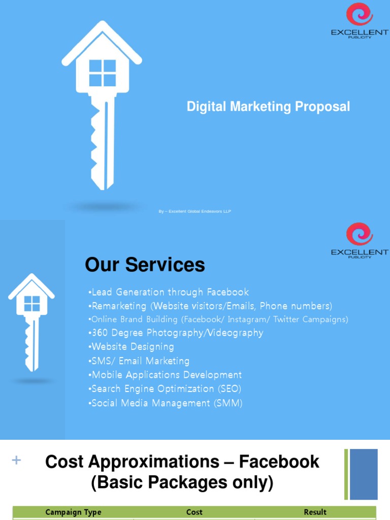 Digital Marketing Proposal Ad Words Digital Marketing