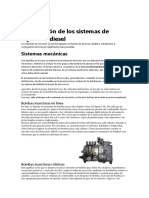 Clasificación de Los Sistemas de Inyección Diesel