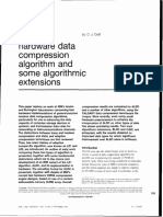 Fast Hardware Data Compression Algorithm and Some Algorithmic Extensions