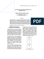 Case Study: Transactional Analysis Counseling: An