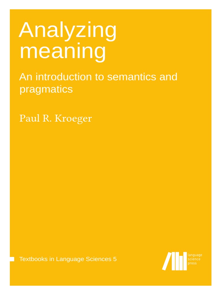 Analizing Meaning Semantics Grammatical Tense