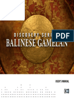 Balinese Gamelan Manual