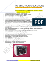 Trainer for Studying Characteristics of Different Types of Power Semiconductor Devicesstudying Characteristics of Different Types of Power Semiconductor Devices